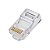 CONECTOR RJ45 CAT5E TM88 TRANSPARENTE METALTEX - Imagem 1