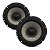 Kit Alto falante Coaxial Audiophonic Cs650/v2 110rms 6.5 - Imagem 1