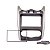 Moldura Expex 2 Din Sandero 12 a 14 Bk Piano C/prata Epx 223 - Imagem 1
