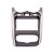 Moldura Expex 2 Din Sandero 12 a 14 Bk Piano C/prata Epx 223 - Imagem 4