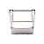 Moldura Expex 2 Din Gol G6 Prata Botao na Moldura Epx 219 - Imagem 3