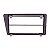 Moldura Expex 2 Din Civic antigo 2002 a 2006 Preta Epx 095 - Imagem 3
