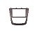 Moldura Expex 2 Din Gol Voyage Saveiro 08-12 s/ bot Epx 078 - Imagem 3