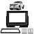 Moldura Fiamon 2 Din Ranger 2016 a 2021 Preta 3321 Jap/chi - Imagem 1