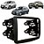 Moldura Fiamon 2 Din Duster Sandero Logan Kwid Preta 2367 - Imagem 1
