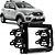Moldura Fiamon 2 Din Toro mobi uno Completo Bk piano 3303 - Imagem 1