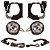 Kit farol auxiliar Milha Palio strada 2012+ Bmu Sem grade - Imagem 1