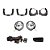 Kit farol auxiliar Milha Novo Uno 2010+ Fiorino 2014+ Bmo - Imagem 1
