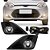 Kit farol auxiliar Milha Fiesta 2010 a 2014 Bmo Com grade - Imagem 1