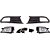 Kit farol auxiliar Milha Gol voyage G6 12 a 15 Friso Cromo - Imagem 1