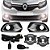 Kit farol auxiliar Milha Logan 2015 a 2019 Bmu Mold Cromada - Imagem 1