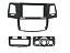 Moldura 9 Polegadas Expex Hilux 2006 a 2011 Black Piano - Imagem 1