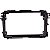 Moldura 9 polegadas expex black piano hr-v 2015 a 2021 - Imagem 1