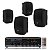 Kit som ambiente leson lsa 7000 com 4 caixa Kaz K6 Preta - Imagem 1