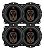 Kit com 2 Pares Alto falantes Jbl 5trms80 Multisystem 5 polegadas totalizando 320wrms - Imagem 1