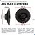 Kit com 2 pares De Alto Falante Triaxial 6 Polegadas Jbl Flex 4 6trfx55 totalizando 220wrms - Imagem 3