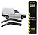 Jogo Calha Defletor Chuva ecoflex 30006A fiorino 1989 a 2002 - Imagem 1