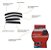 Jogo Calha Defletor Chuva ecoflex 30008A celta 2000 a 2015 prisma 2006 a 2012 4 portas - Imagem 4