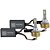 Kit par lâmpada ultra led AI shocklight h1 5000lm 52 a 75w com aplicativo e sistema inteligente - Imagem 5