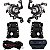 Kit farol milha auxiliar shocklight HB20 Hatch e sedan 2024 em diante SL-121611 botão com regulagem - Imagem 1