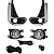 Kit farol milha auxiliar led shocklight Hilux 2021 em diante SL-251710CRLED - Imagem 1