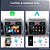 Central Multimídia 1 Din e-tech 10 polegadas combat rotate Mp5 rotativa Bluetooth com camera de ré espelhamento Android Auto Car Play sem fio - Imagem 4