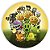 Painel Redondo - Plant vs Zombies - Sublimado 3D - Imagem 1