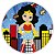 Painel Redondo - Mulher Maravilha Cute - Sublimado 3D - Imagem 1