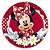 Painel Redondo - Minnie Vermelha - Sublimado 3D - Imagem 1