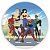 Painel Redondo - Herois - Sublimado 3D - Imagem 1