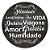 Painel Redondo - Frase Positividade - Sublimado 3D - Imagem 1