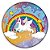 Painel Redondo - Unicornio  - Sublimado 3D - Imagem 1