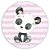 Painel Redondo - Panda  - Sublimado 3D - Imagem 1