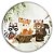 Painel Redondo - Animais Bosque  - Sublimado 3D - Imagem 1