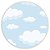 Painel Redondo - Nuvens - Sublimado 3D - Imagem 1