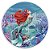 Painel Redondo - Ariel Pequena Sereia  - Sublimado 3D - Imagem 1