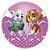 Painel Redondo - Patrulha Canina Skye e Everest - Sublimado 3D - Imagem 1