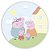 Painel Redondo - Peppa Pig - Sublimado 3D - Imagem 1