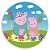 Painel Redondo - Peppa Pig  - Sublimado 3D - Imagem 1