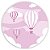 Painel Redondo - Balao Rosa  - Sublimado 3D - Imagem 1