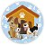 Painel Redondo - Cachorros - Sublimado 3D - Imagem 1
