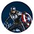 Painel Redondo - Capitao America - Sublimado 3D - Imagem 1