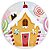 Painel Redondo - Casa Doces - Sublimado 3D - Imagem 1