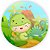 Painel Redondo - Dino Baby - Sublimado 3D - Imagem 1