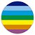 Painel Redondo - Arco Iris - Sublimado 3D - Imagem 1