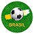 Painel Redondo - Brasil      - Sublimado 3D - Imagem 1