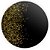 Painel Redondo - Glitter Preto Dourado - Sublimado 3D - Imagem 1