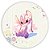 Painel Redondo - Stitch e Angel (Lilo e Stitch)  - Sublimado 3D - Imagem 1