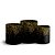 Trio Cilindro - Glitter preto dourado - Sublimado 3D + Elástico - Imagem 1