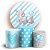 KIT Redondo e Trio - Elefante Cute Azul - Sublimado 3D - Imagem 1